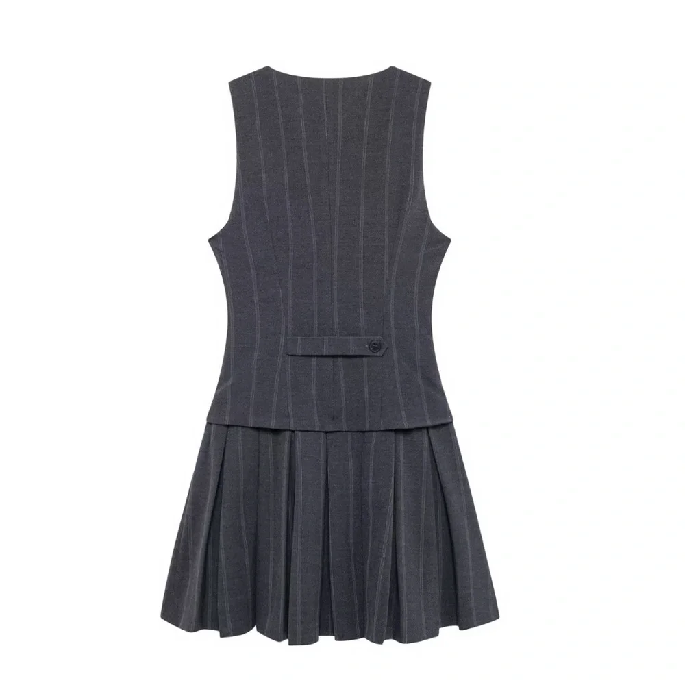 Gray Mini Dress - Picture 2 of 2
